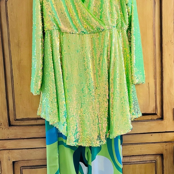 Absolutely STUNNING Mermaid Sequined Swing Mini Dress or Tunic - Picture 9 of 9